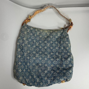 Preloved Louis Vuitton Monogram Denim Baggy GM Shoulder Bag-260101603-BX