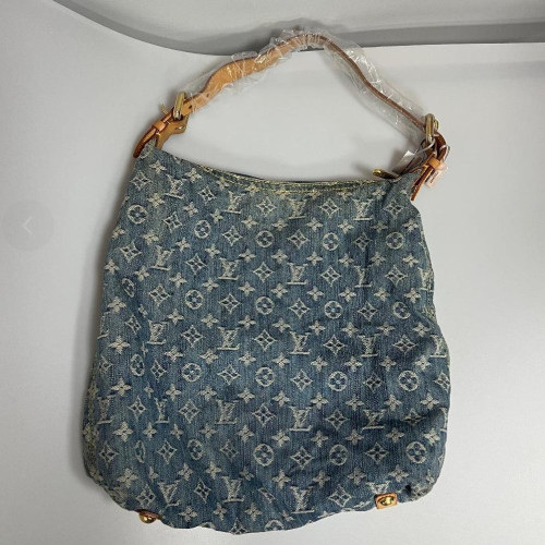 Preloved Louis Vuitton Monogram Denim Baggy GM Shoulder Bag-260101603-BX