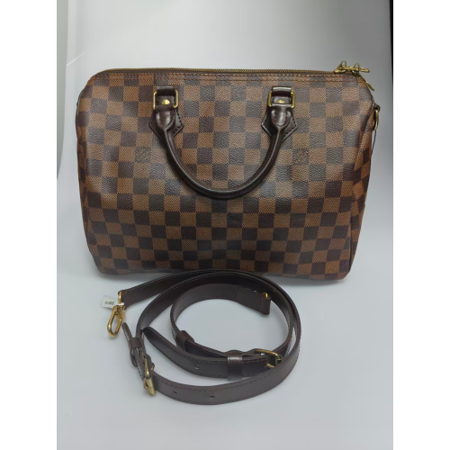 Preloved Louis Vuitton Speedy Bandoulière 30 Damier Ebène -26092804-BX