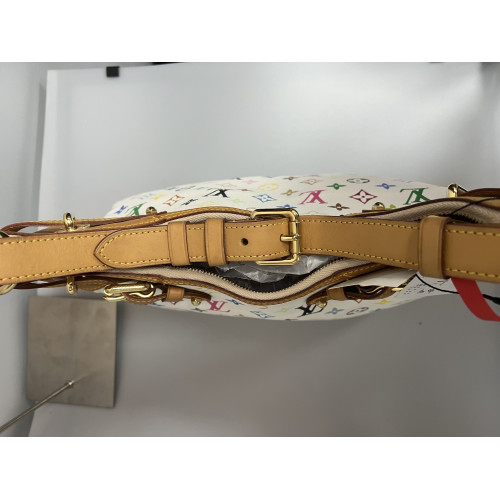  Louis Vuitton Monogram Multicolor Greta Bag in White