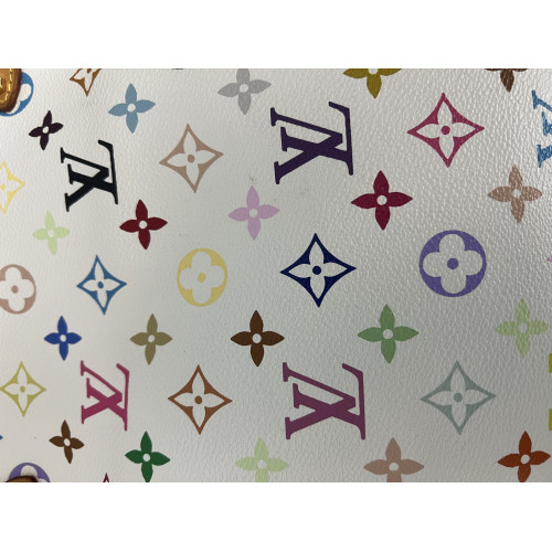  Louis Vuitton Monogram Multicolor Greta Bag in White