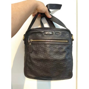 Preloved Gucci Guccissima Leather Messenger Crossbody Bag-26101018-BX