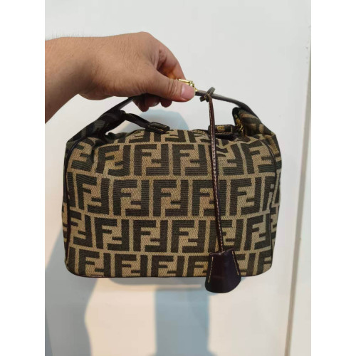Preloved Fendi Zucca Bento Box Bag-26101024-BX Preloved Fendi Zucca Bento Box Bag-26101024-BX