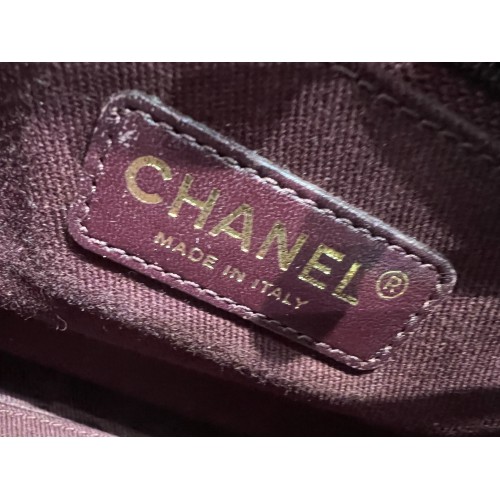 Chanel Calfskin Quilted CC Crown Tote Black, Gold Tone Hardware