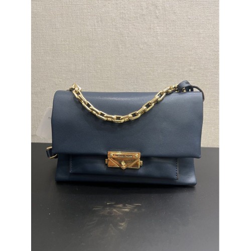 Michael Kors Sling Crossbody Bag Navy, Gold Tone Hardware
