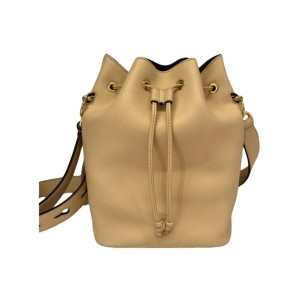Mon Tresor Beige Bucket Bag, Gold Tone Hardware