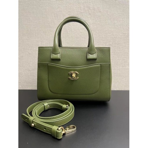 Chanel Neo Executive Tote Calf Leather, Light Gold Tone Hardware