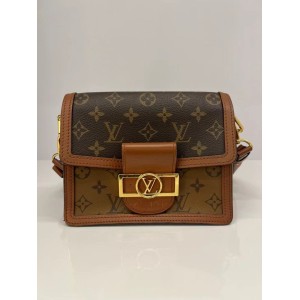 Louis Vuitton Mini Dauphine Shoulder Bag, Gold Tone Hardware