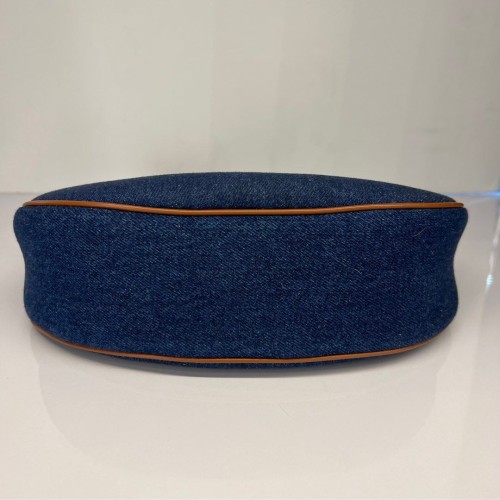 Celine Ava Shoulder Bag in Denim, Gold Tone Hardware