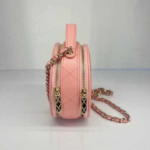 Chanel Vanity Bag Round Crossbody, Gold Tone Hardware