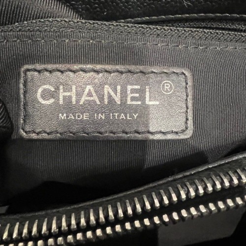 Chanel Shopping Tote Black Caviar Leather, Ruthenium Hardware