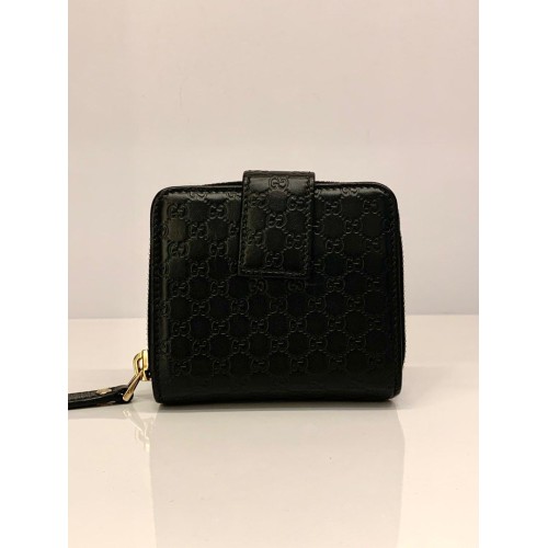 Microguccissima Bifold Wallet with Zip Compartment 449395