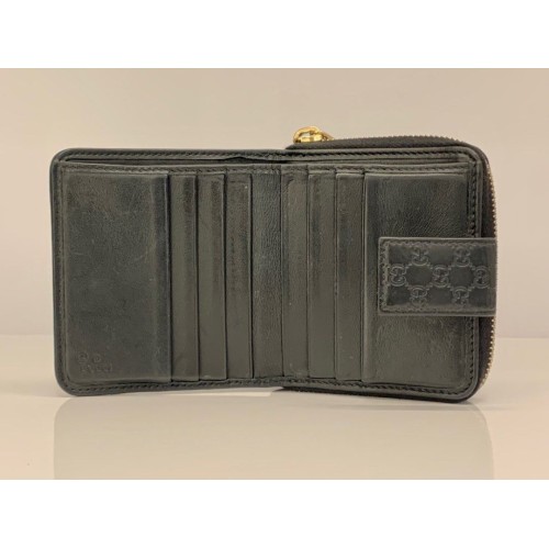Microguccissima Bifold Wallet with Zip Compartment 449395