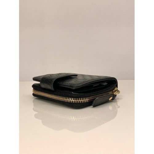 Microguccissima Bifold Wallet with Zip Compartment 449395