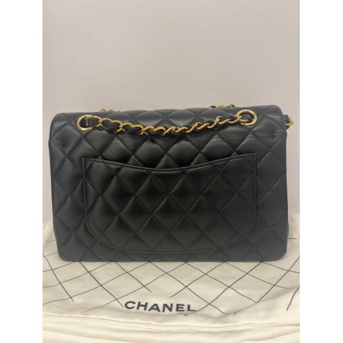 Chanel classic small double flap bag in Lambskin, Gold Tone Hardware
