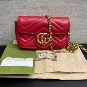Gucci GG Marmont Super Mini Bag Red