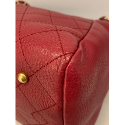 Chanel Shoulder Bag Red Calfskin Series 23