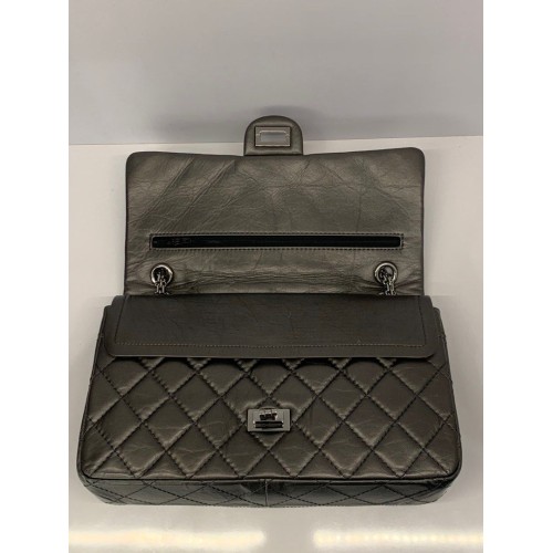 Chanel Double Flap Bag 2.55 Shoulder Bag, Silver Hardware