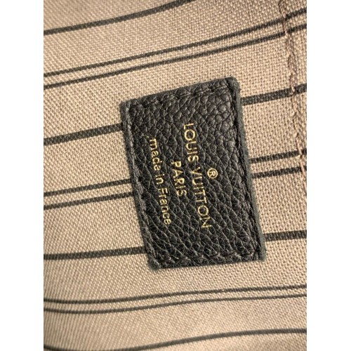 Louis Vuitton LV Montaigne BB Leather Top Handle Bag, Gold Tone Hardware