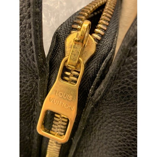 Louis Vuitton LV Montaigne BB Leather Top Handle Bag, Gold Tone Hardware