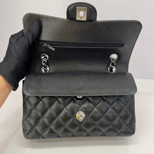 Chanel classic small double flap bag, Silver Hardware