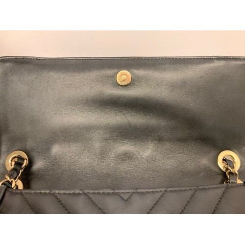 Chanel Chevron Flap Shoulder Bag Series 27, Gold Tone Hardware