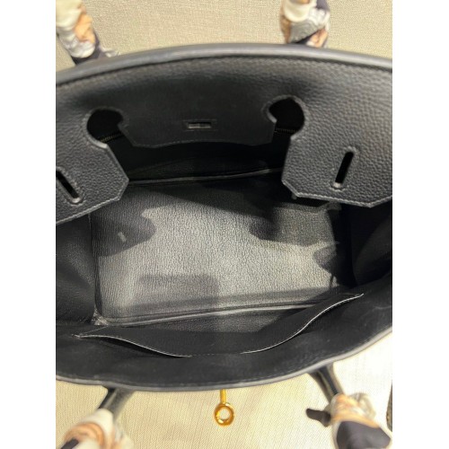 Hermes Birkin 30 Black Togo Leather, Gold Tone Hardware