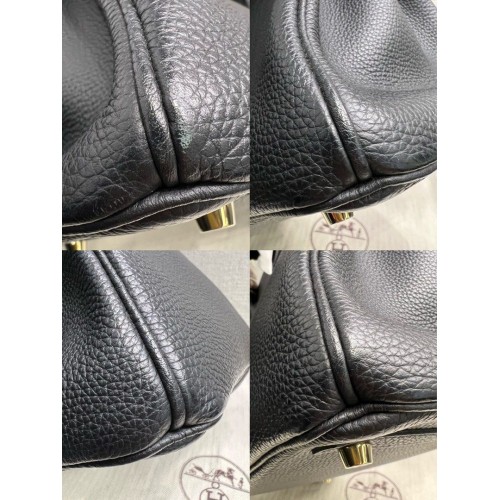 Hermes Birkin 30 Black Togo Leather, Gold Tone Hardware
