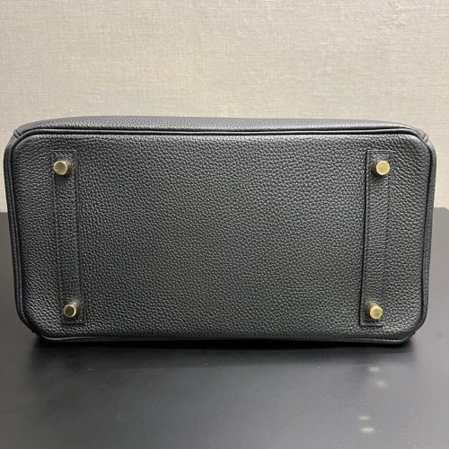 Hermes Birkin 30 Black Togo Leather, Gold Tone Hardware