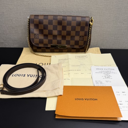 Louis Vuitton Favorite PM Damier Ebene Pochette Bag