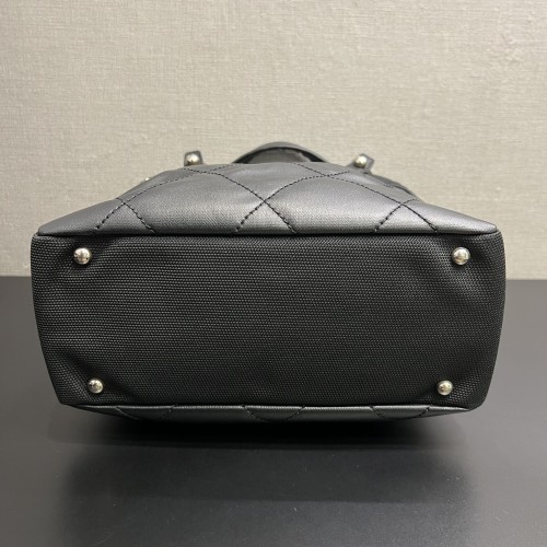 Chanel Coated Canvas Black Tote Bag