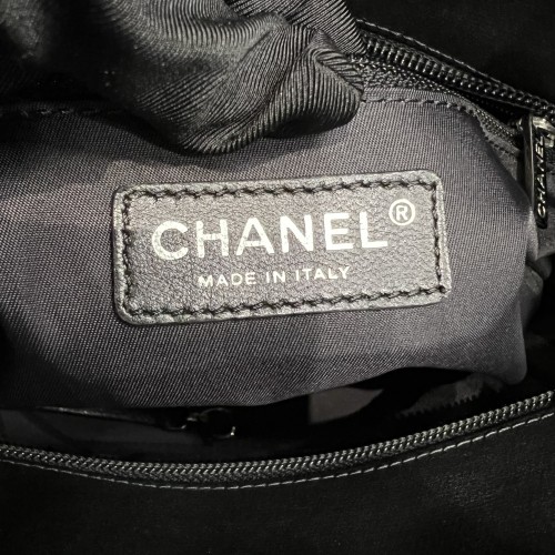 Chanel Coated Canvas Black Tote Bag