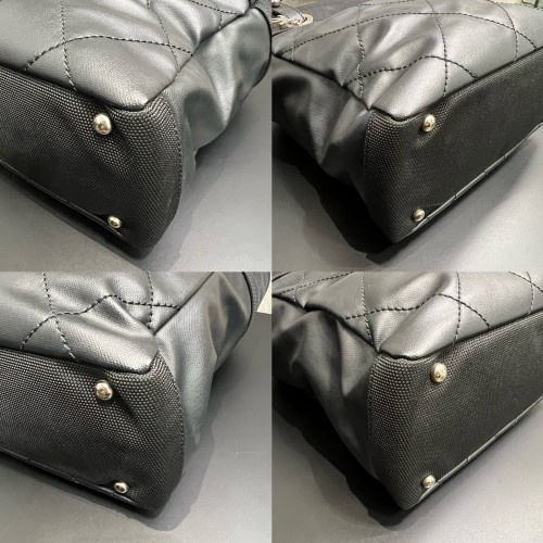 Chanel Coated Canvas Black Tote Bag
