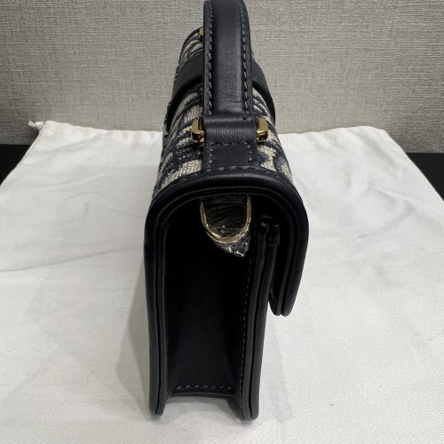 Dior Miss Montaigne Mini Bag Blue Dior Oblique Jacquard