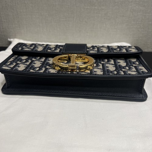 Dior Miss Montaigne Mini Bag Blue Dior Oblique Jacquard