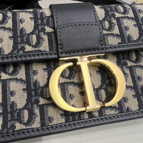 Dior Miss Montaigne Mini Bag Blue Dior Oblique Jacquard