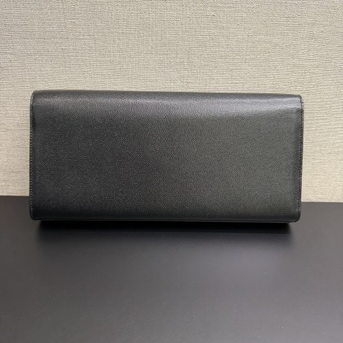 Saint Laurent Kate Monogramme Leather Clutch