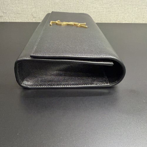 Saint Laurent Kate Monogramme Leather Clutch