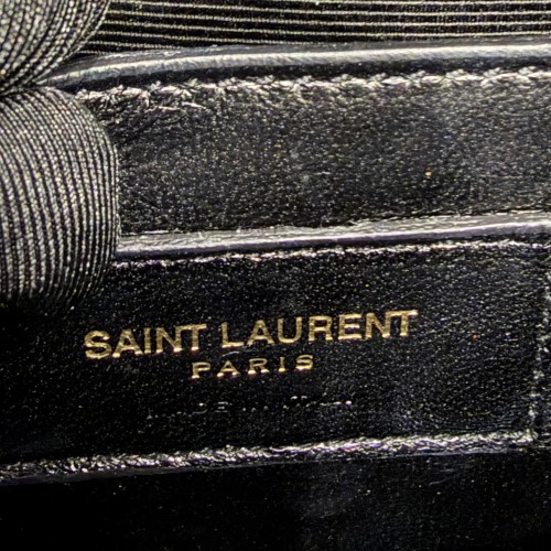 Saint Laurent Kate Monogramme Leather Clutch