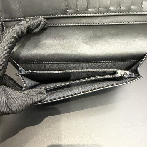 Chanel Quilted Patent Leather Flap Long Wallet 