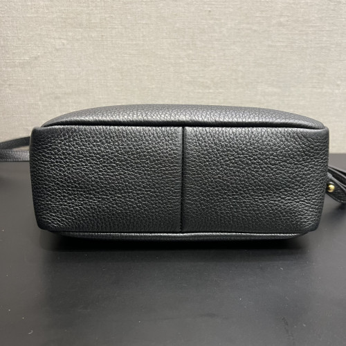 Prada Vitello Phenix Double Zip Black Camera Bag