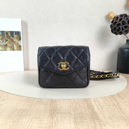 Preloved Chanel Quilted Flap Belt Bag / Waist Bag-DS60901688-DV Preloved Chanel Quilted Flap Belt Bag / Waist Bag-DS60901688-DV