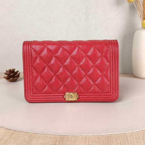 Preloved Chanel Boy Wallet on Chain-DS60915207-DV