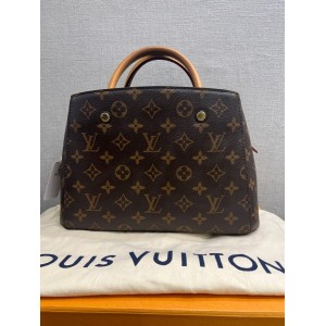 Louis Vuitton Montaigne BB handbag monogram TR1136, Gold Tone Hardware
