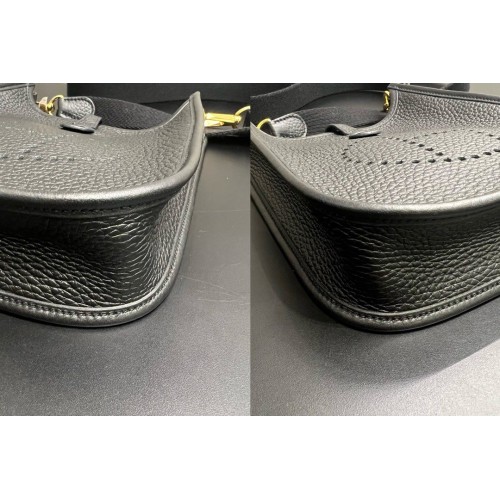Hermes Evelyne 16 Amazone Black Taurillon Clemence Leather, Gold Tone Hardware