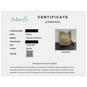 Authentication Certificate 26LP38