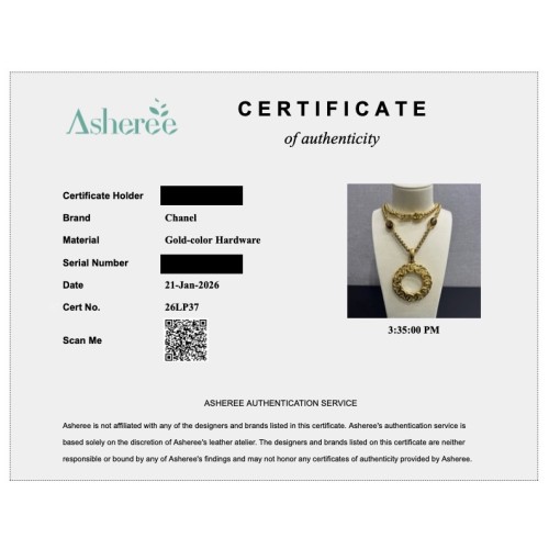 Chanel Vintage Necklace with Magnifier
