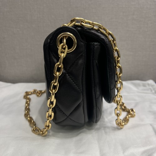Burberry Rocking Horse Black Lambskin Crossbody Bag