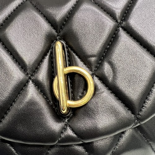 Burberry Rocking Horse Black Lambskin Crossbody Bag