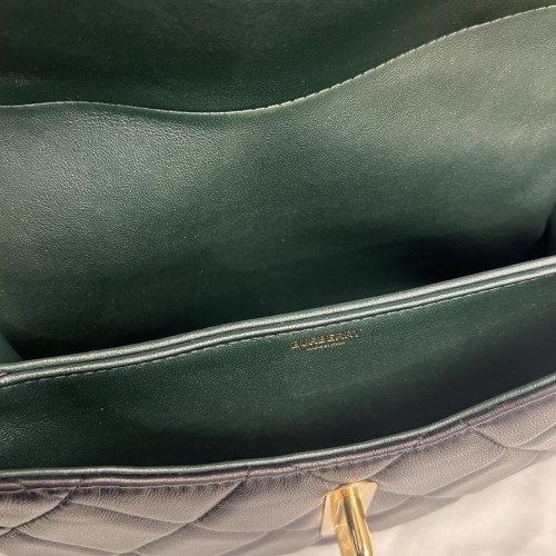 Burberry Rocking Horse Black Lambskin Crossbody Bag